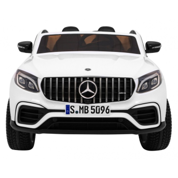 Auto Mercedes GLC 63S dla dzieci Biały SUV + Napęd 4x4